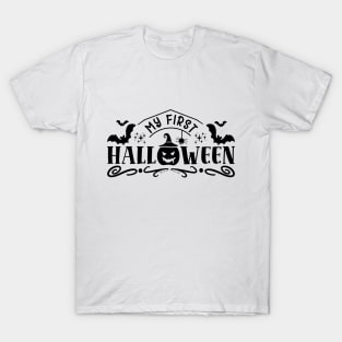 halloween design my first halloween text art T-Shirt